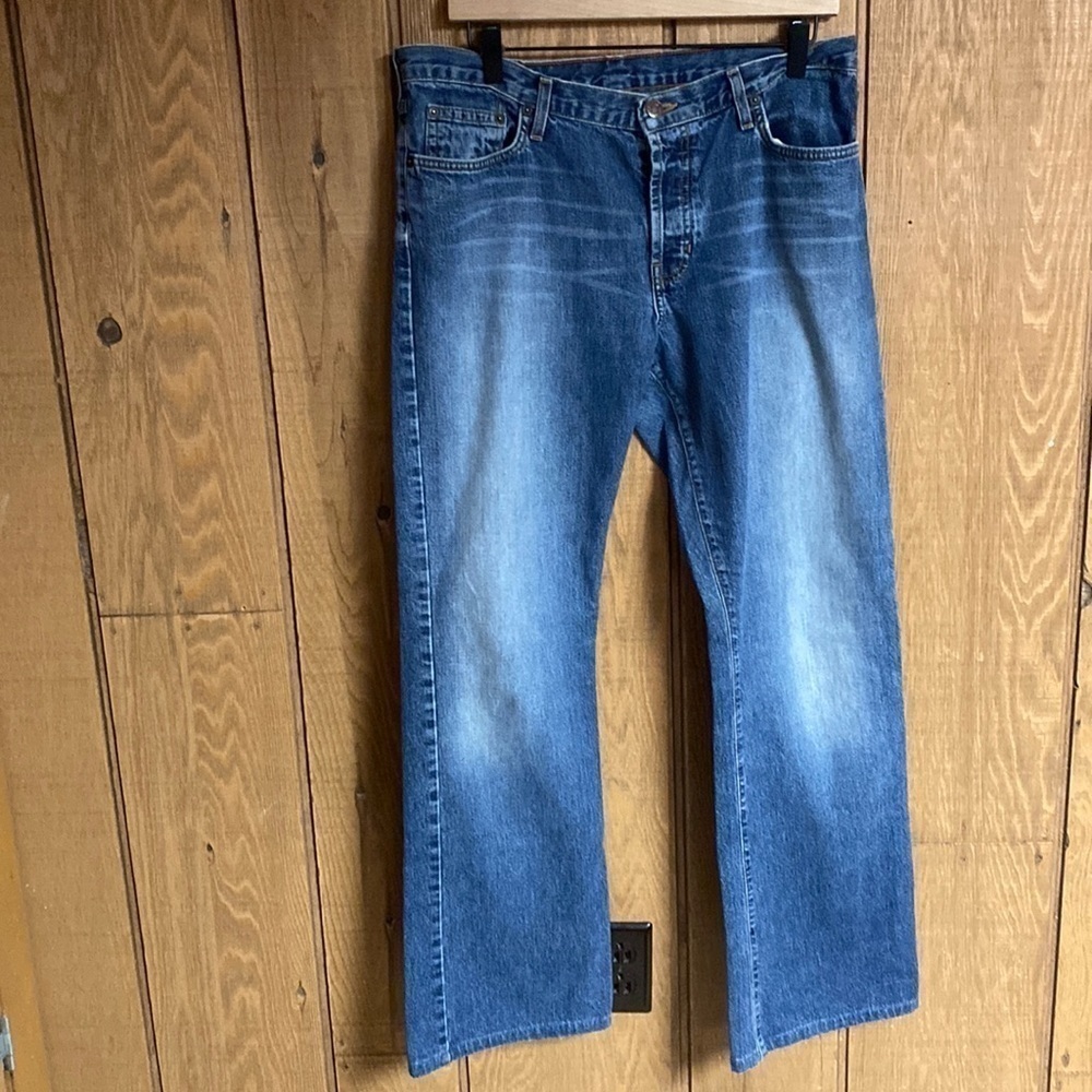 Vintage Abercrombie and Fitch 432-5J button fly boot‎ cut jeans women’s size 10L